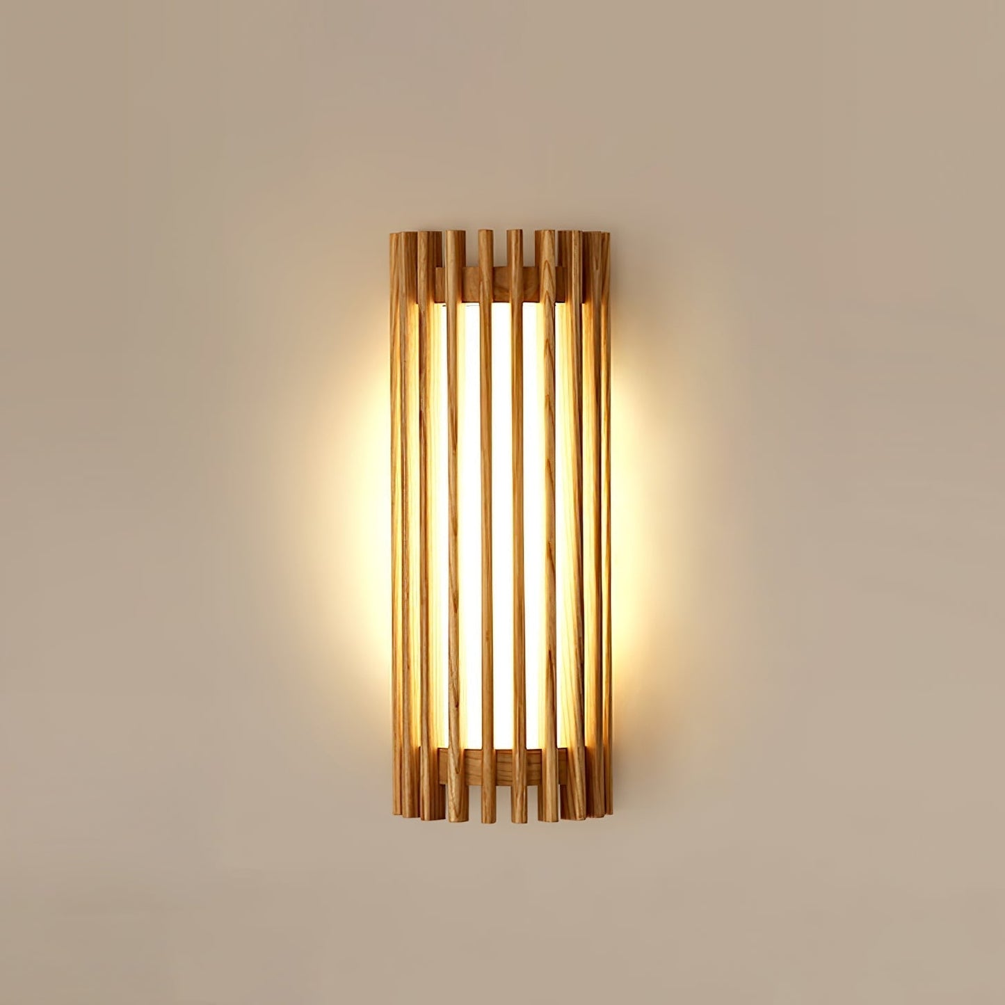 Arbor | Minimalistisk naturlig træstruktur væglampe