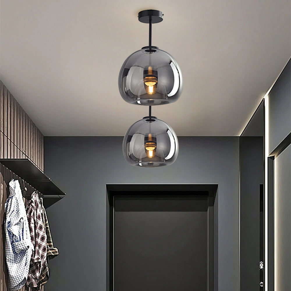 Fumea | Moderne tonet glas kugleloftslampe