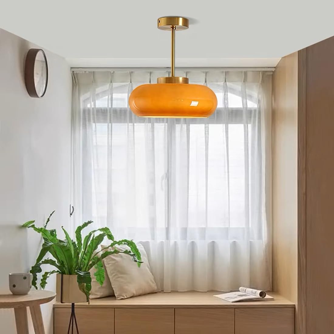 Vitrea | Retro blank kuppel semi-flush loftslampe