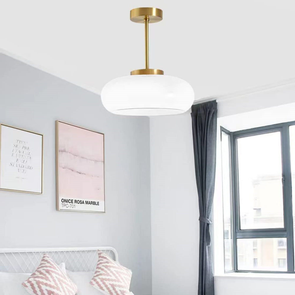 Vitrea | Retro blank kuppel semi-flush loftslampe