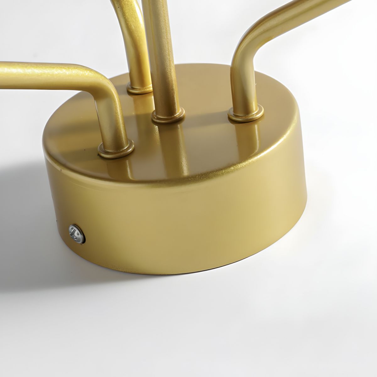 Kalythos | Skulpturel geometrisk disk klynge semi-flush monteret loftslampe