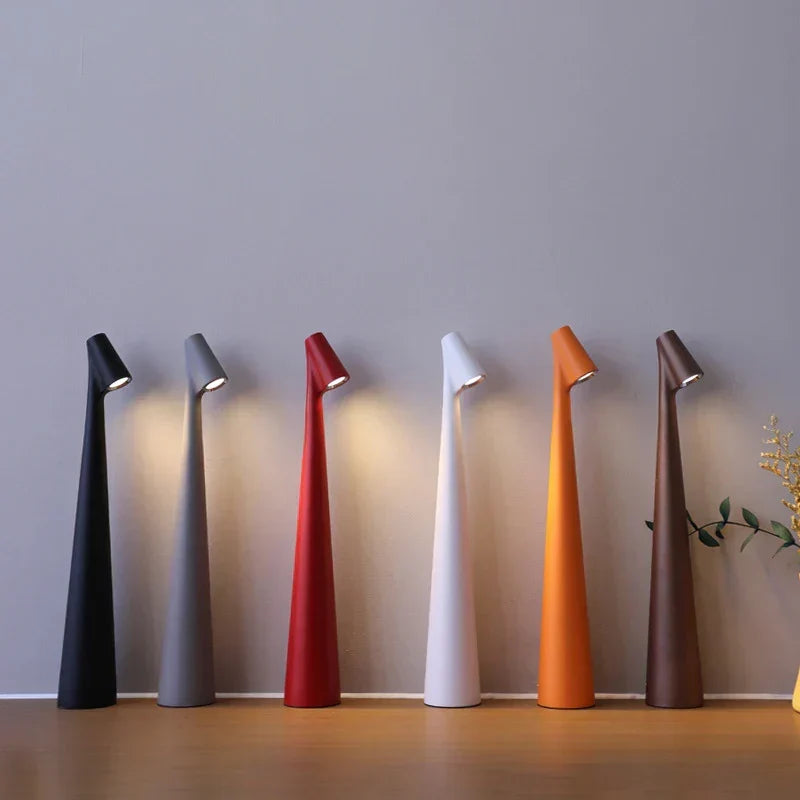 Slank Minimalistisk Trådløs Genopladelig Touch Dæmpbar Bærbar Bordlampe