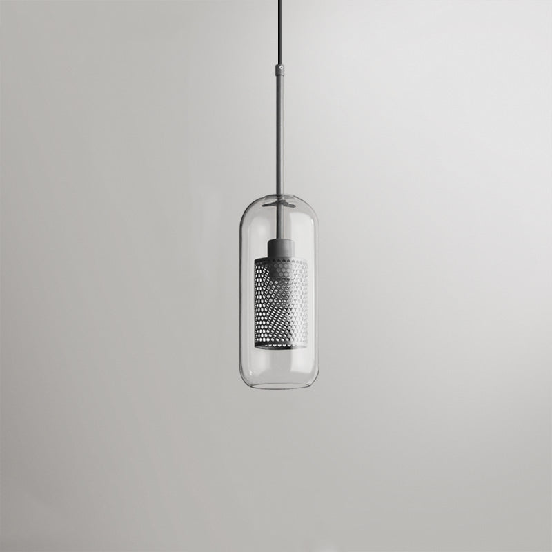 Vaelindor | Slank kugle glas gylden pendellampe