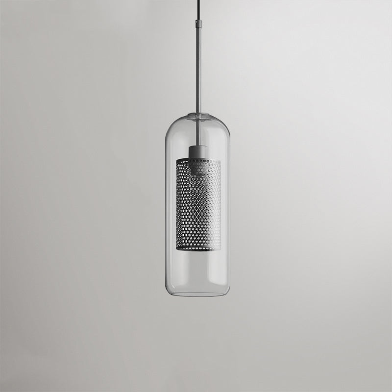 Vaelindor | Slank kugle glas gylden pendellampe