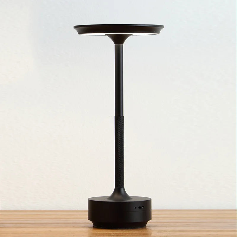 Minimalistisk Aluminium Trådløs Touch Dæmpbar Genopladelig Bordlampe