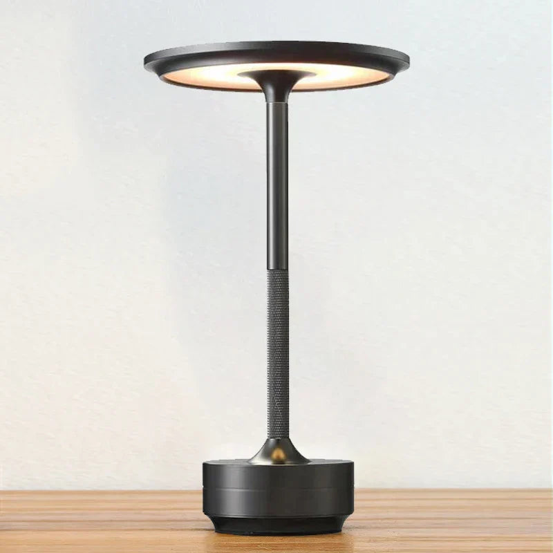 Minimalistisk Aluminium Trådløs Touch Dæmpbar Genopladelig Bordlampe