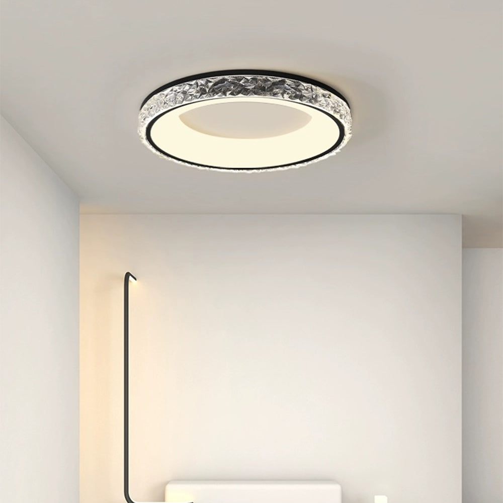 Lustra | Moderne rund akryl flush mount loftslampe
