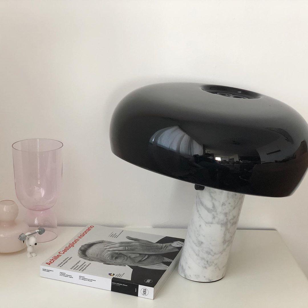 Kendrivol | Kuppelformet silhuet italiensk marmor accent bordlampe