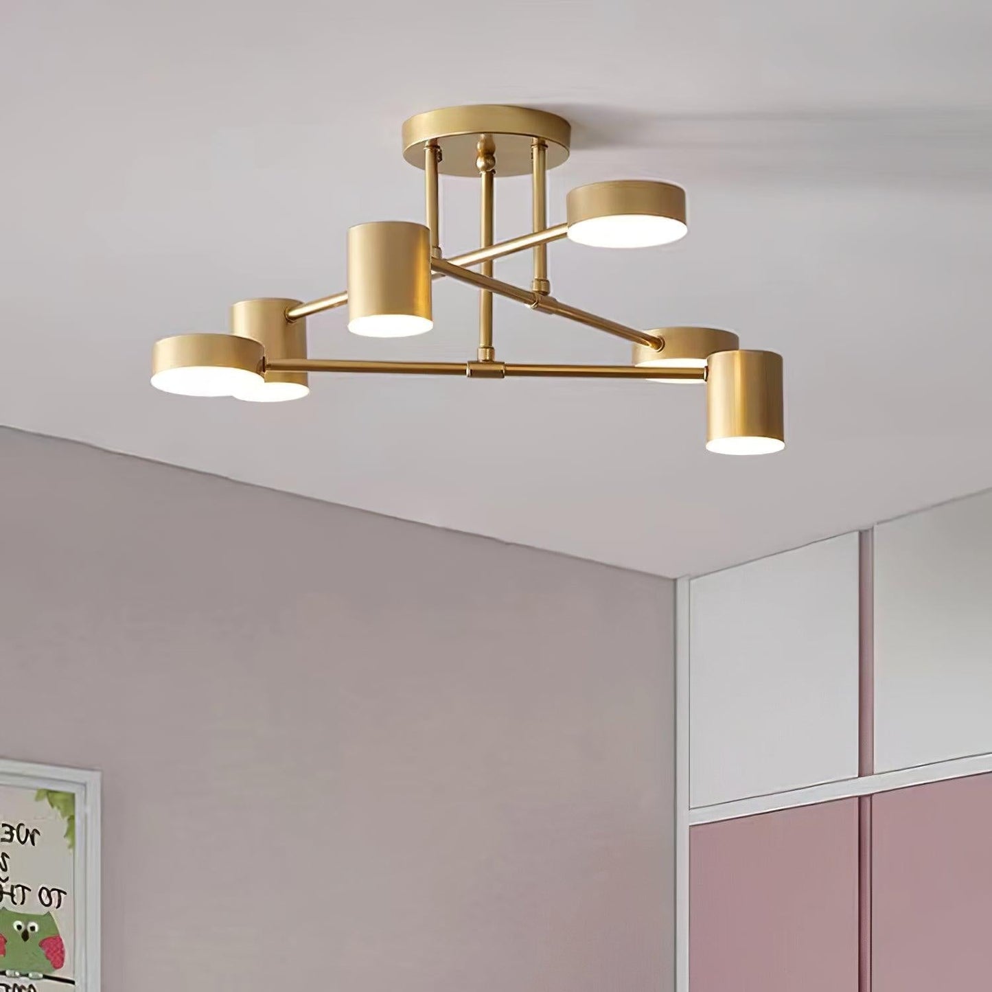 Lyrixen | Minimalistisk akryl geometrisk Sputnik loftslampe