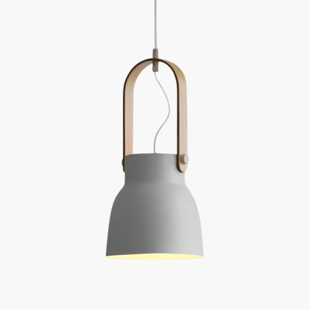 Thrombel | Nordisk minimalistisk træaccent udvidet kuppel pendellampe