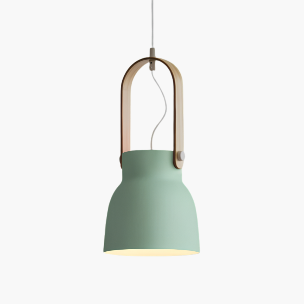 Thrombel | Nordisk minimalistisk træaccent udvidet kuppel pendellampe