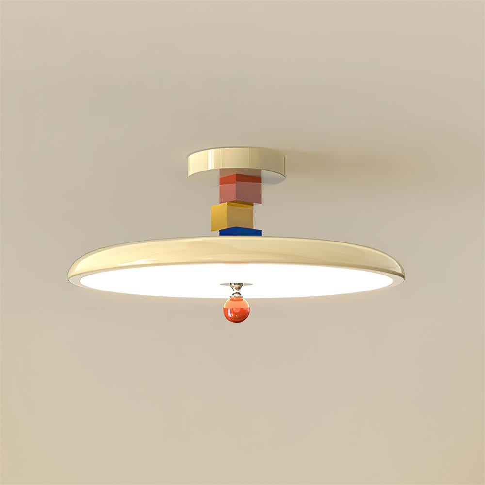 Luvara | Legesyg geometrisk halo akryl indbygget loftslampe