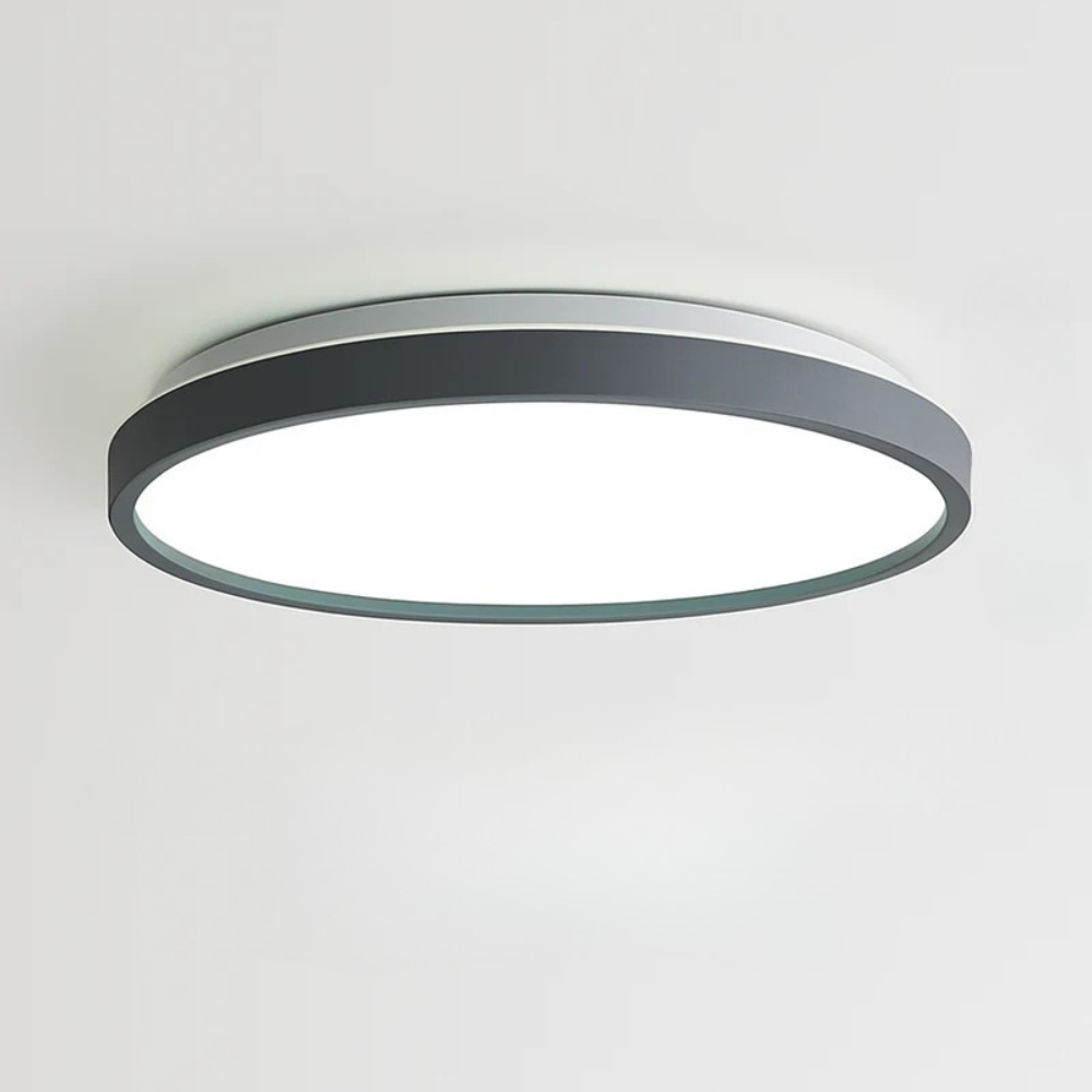 Zyldor | Slank cirkulær moderne metal loftslampe med indbygget montering
