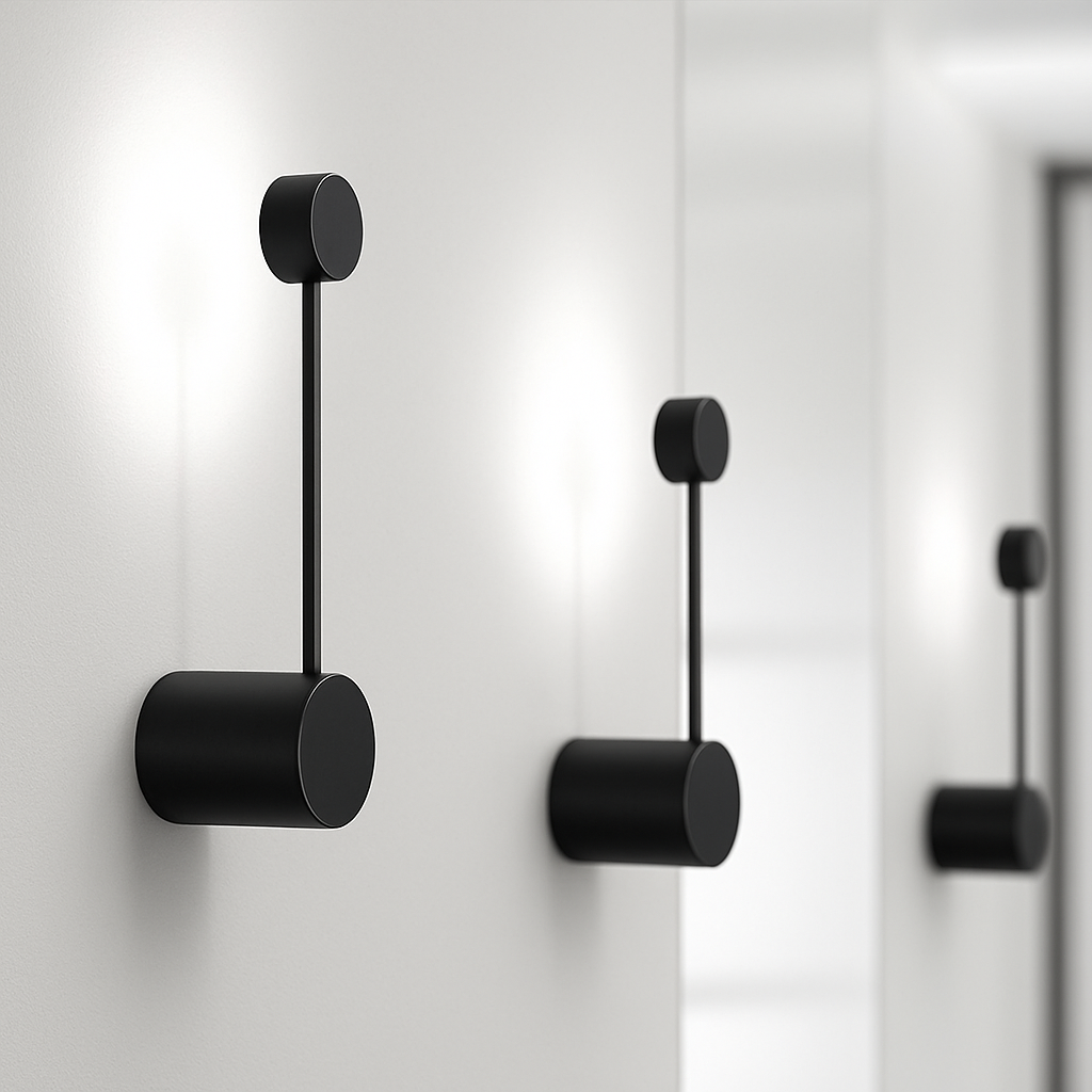 Varinthe | Minimalistisk kunstnerisk prikmetal væglampe