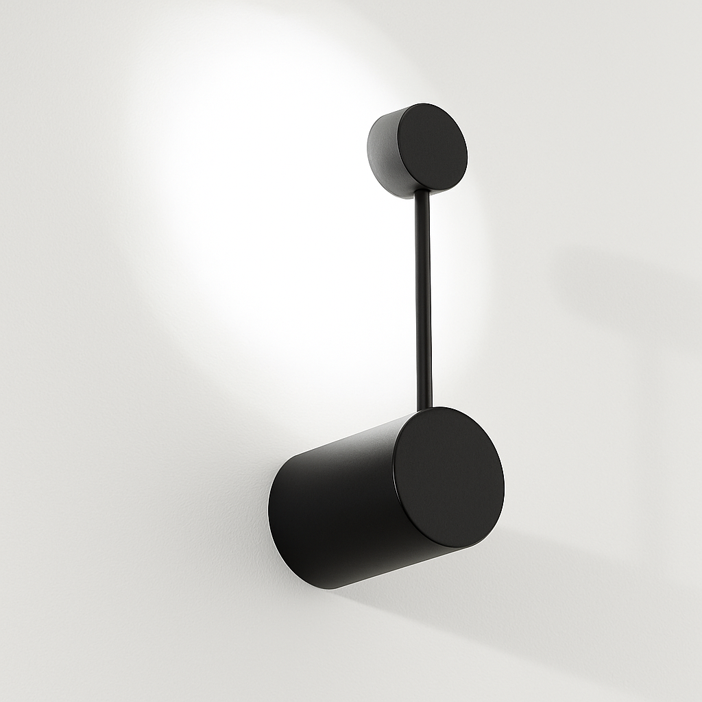 Varinthe | Minimalistisk kunstnerisk prikmetal væglampe