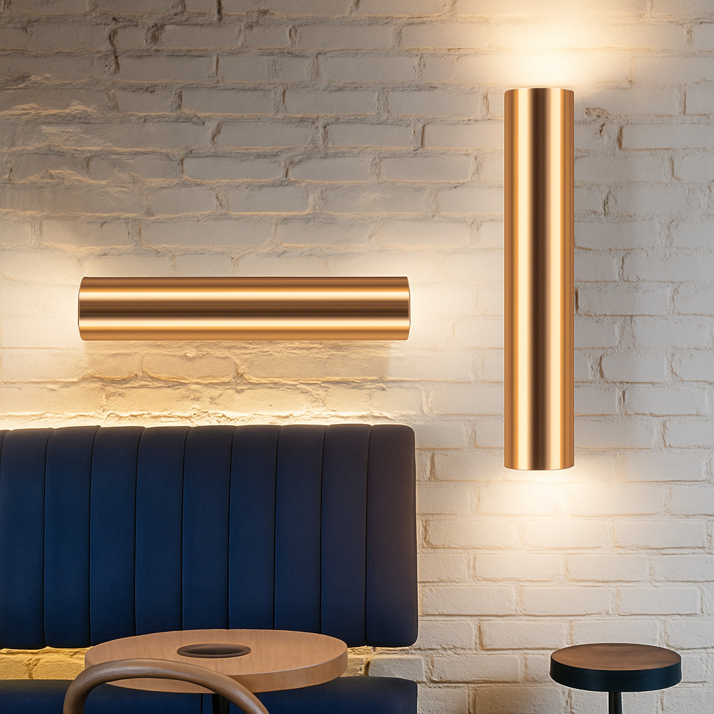 Virello | Minimalistisk cylindrisk rør væglampe