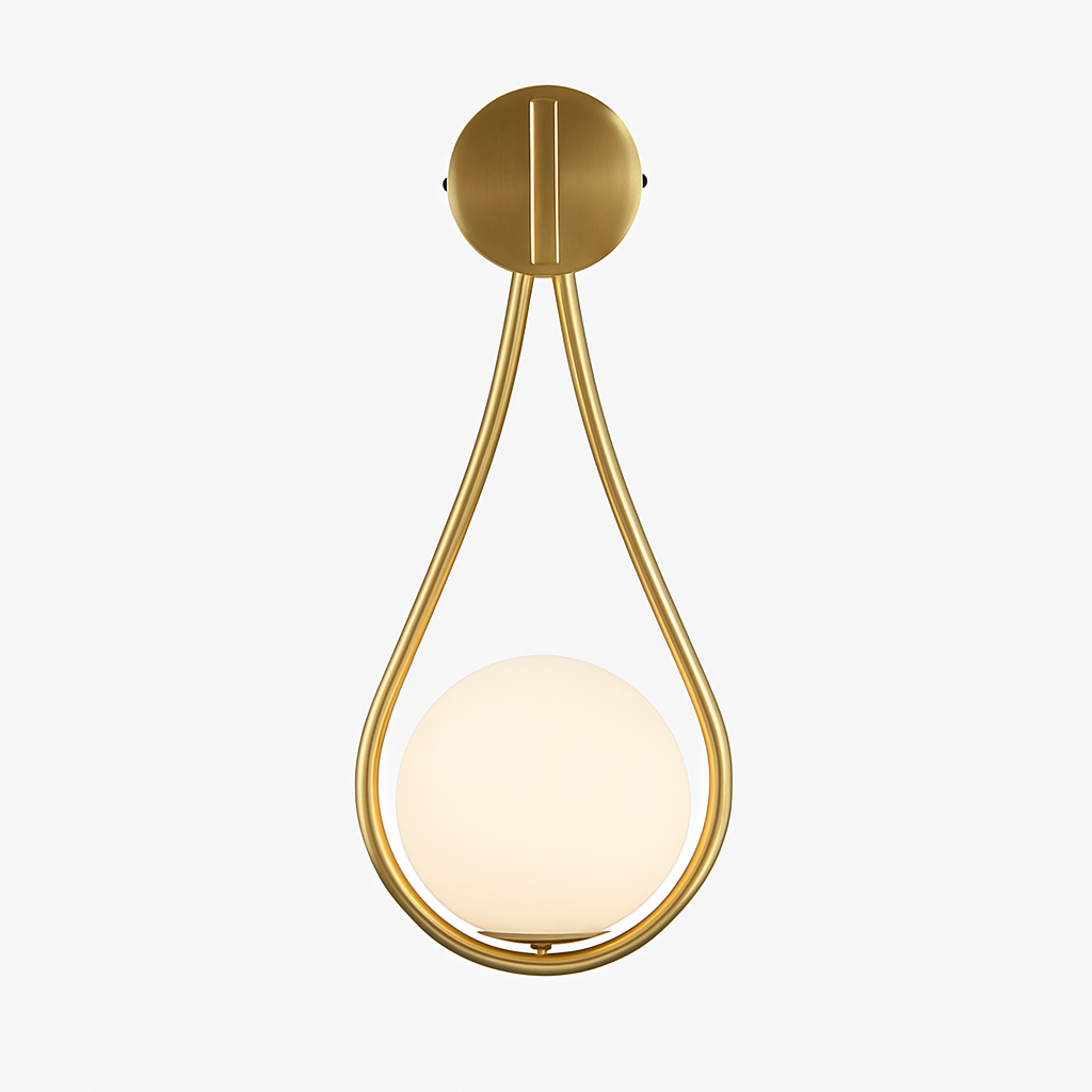Feroliq | Moderne frostet glas kugle væglampe