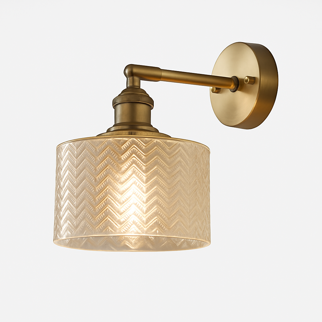 Zyphorin | Nordisk retro glas skærm moderne væglampe