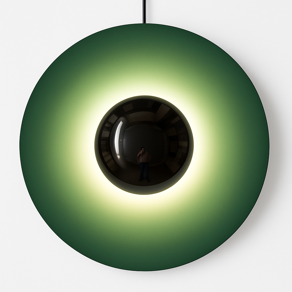 Verloni | Minimalistisk disk metal dekorativ design væglampe