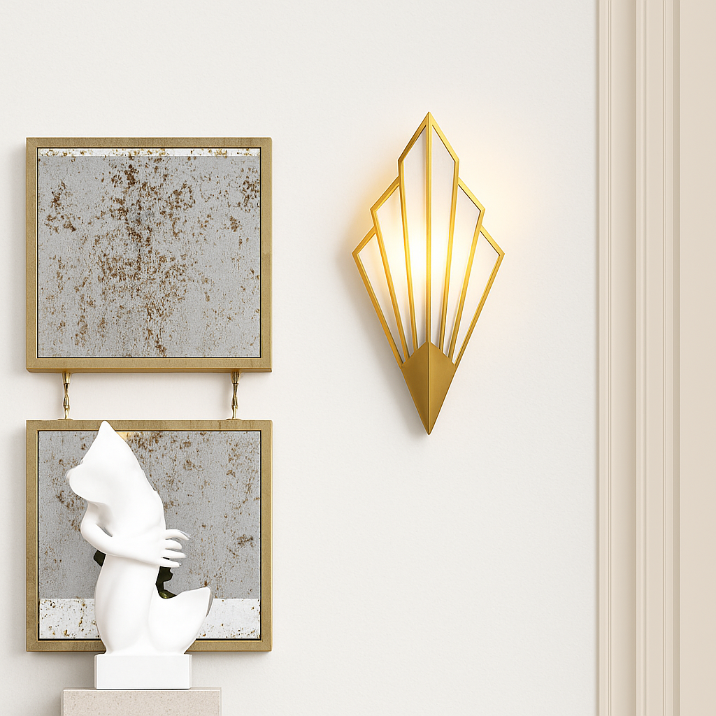 Veltrium | Moderne geometrisk trekantet LED metal væglampe