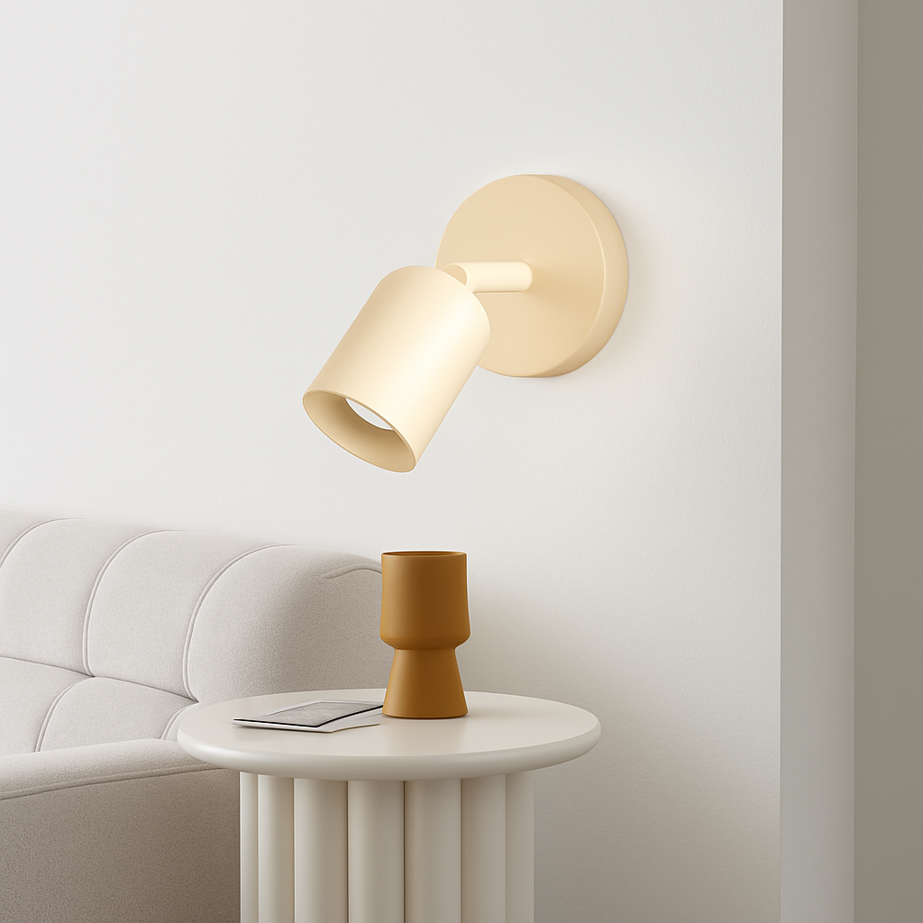 Varleon | Nordisk minimalistisk macaron rund metal dekorativ væglampe