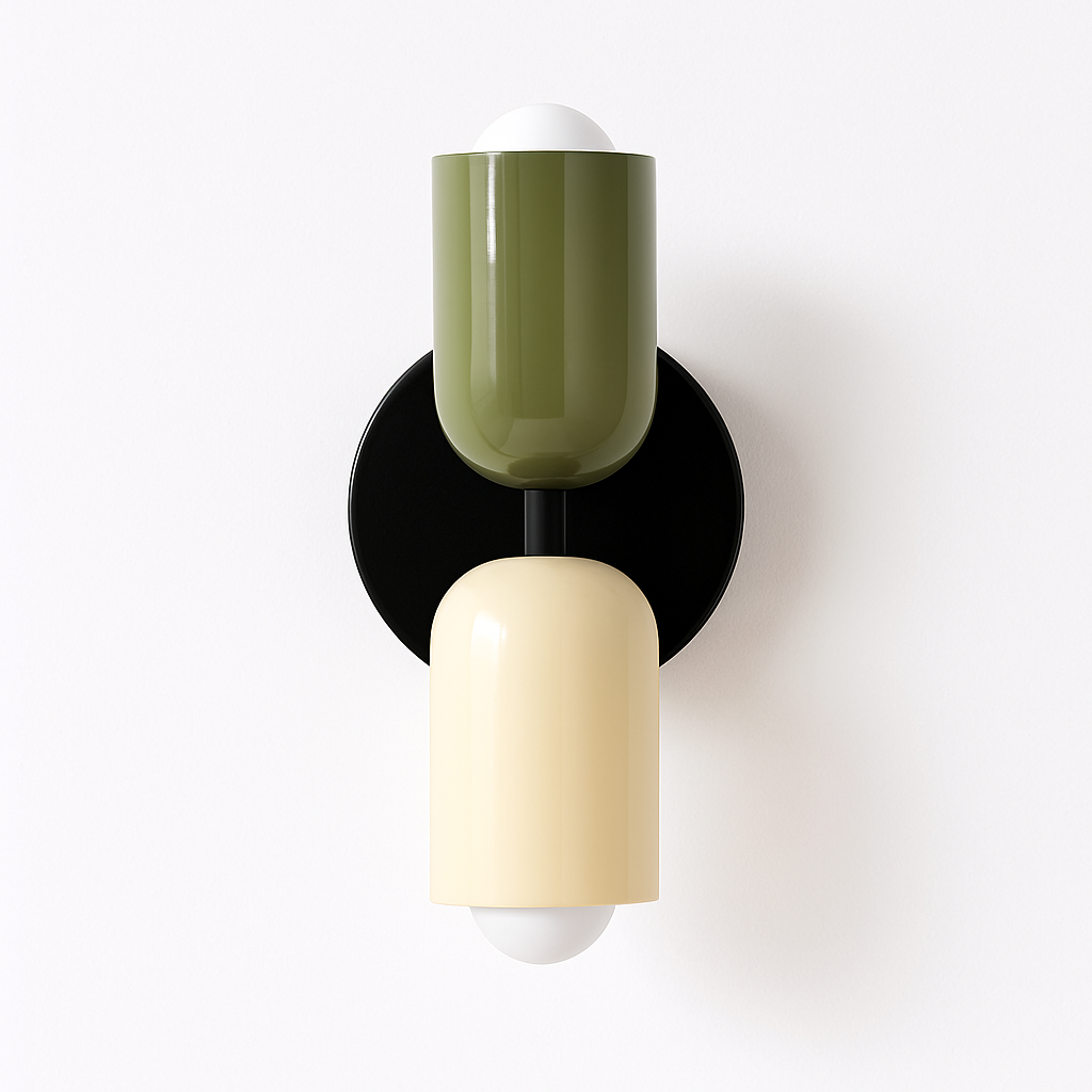 Ryvola | Nordisk minimalistisk metal frostet glas væglampe