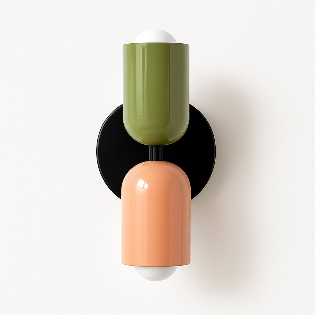 Ryvola | Nordisk minimalistisk metal frostet glas væglampe