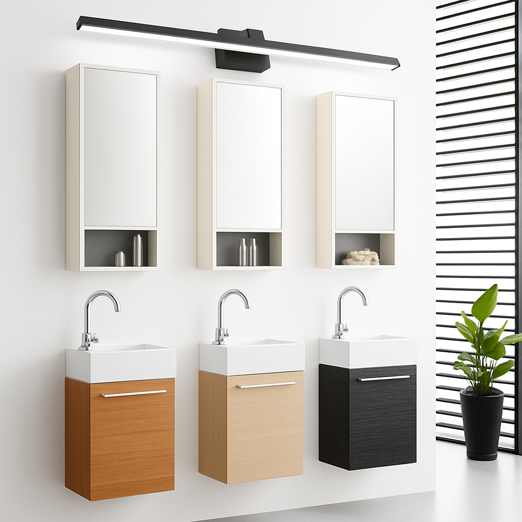 Velisant | Minimalistisk lineær aluminium over spejl badeværelses væglampe