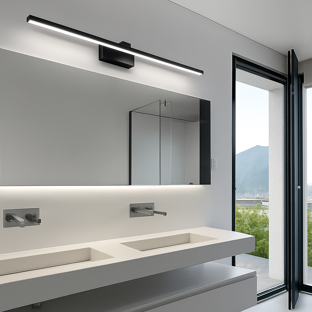 Velisant | Minimalistisk lineær aluminium over spejl badeværelses væglampe