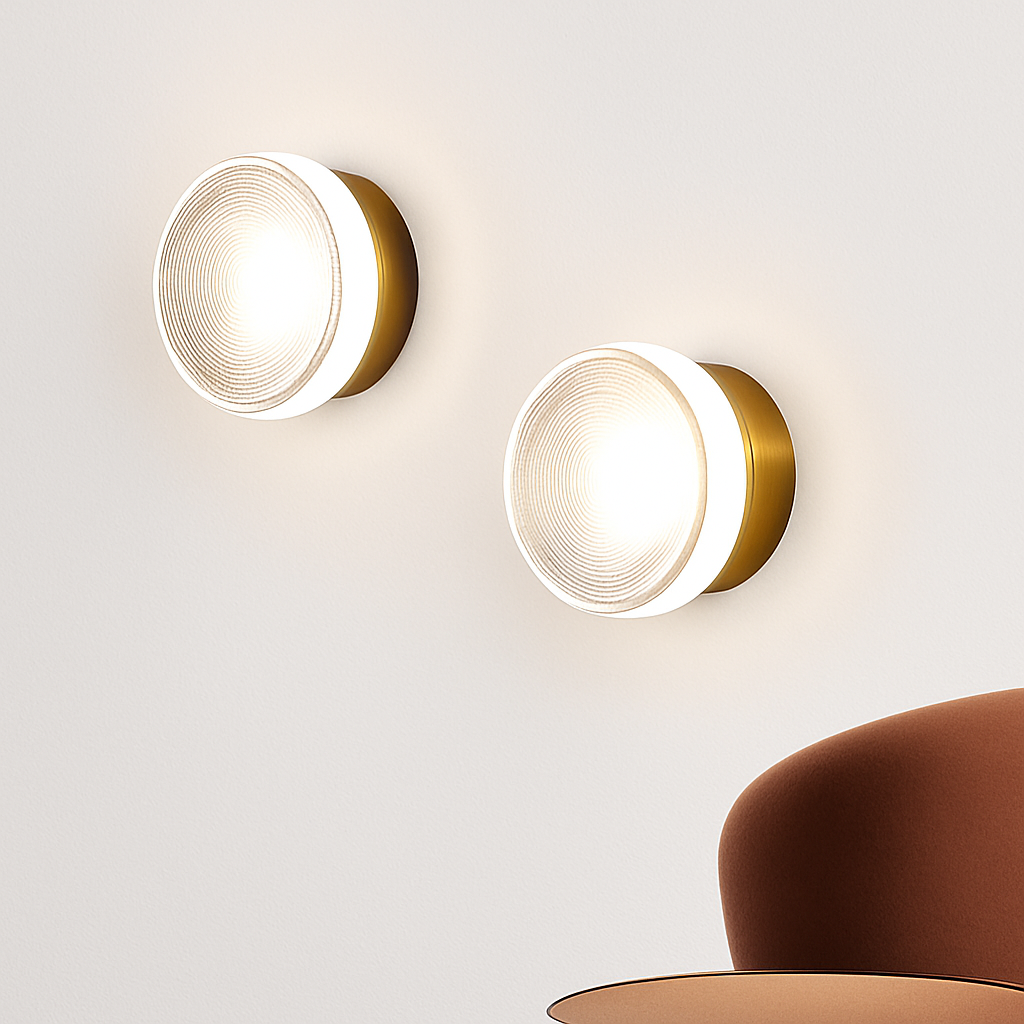 Velisyn | Moderne rund LED væglampe med matteret glas
