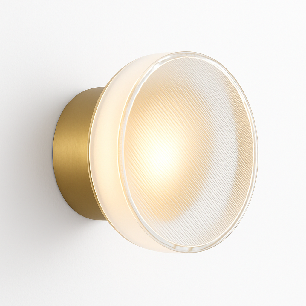 Velisyn | Moderne rund LED væglampe med matteret glas