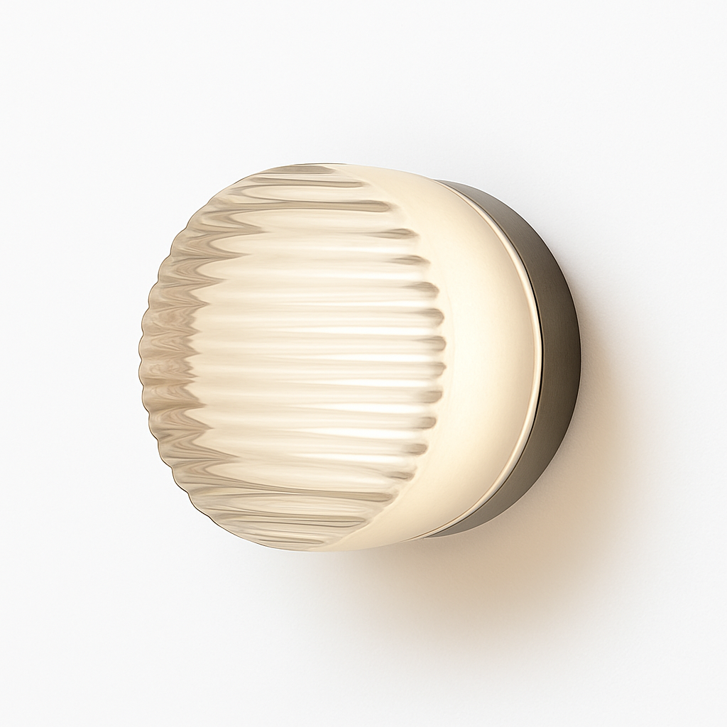 Velisyn | Moderne rund LED væglampe med matteret glas