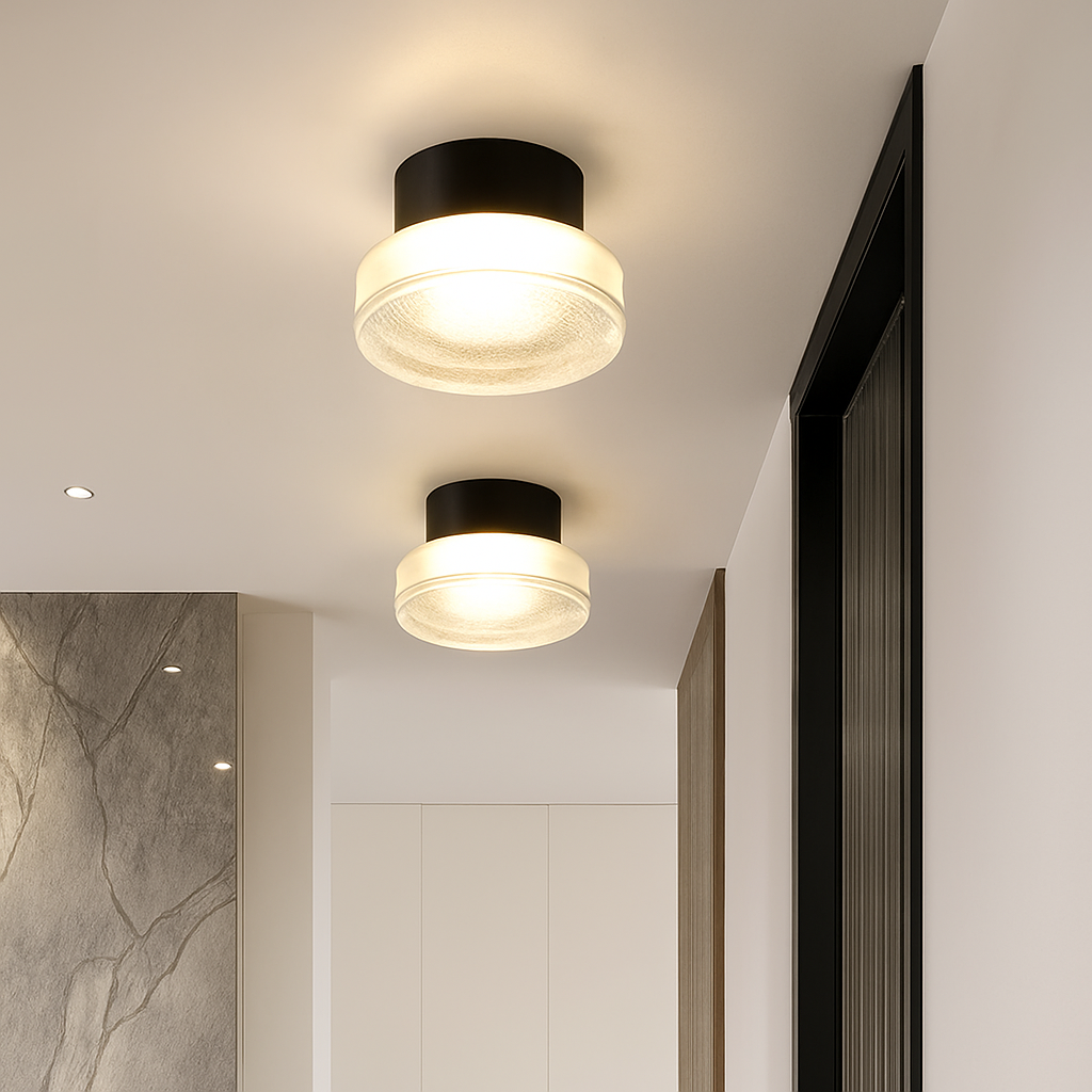 Velisyn | Moderne rund LED væglampe med matteret glas