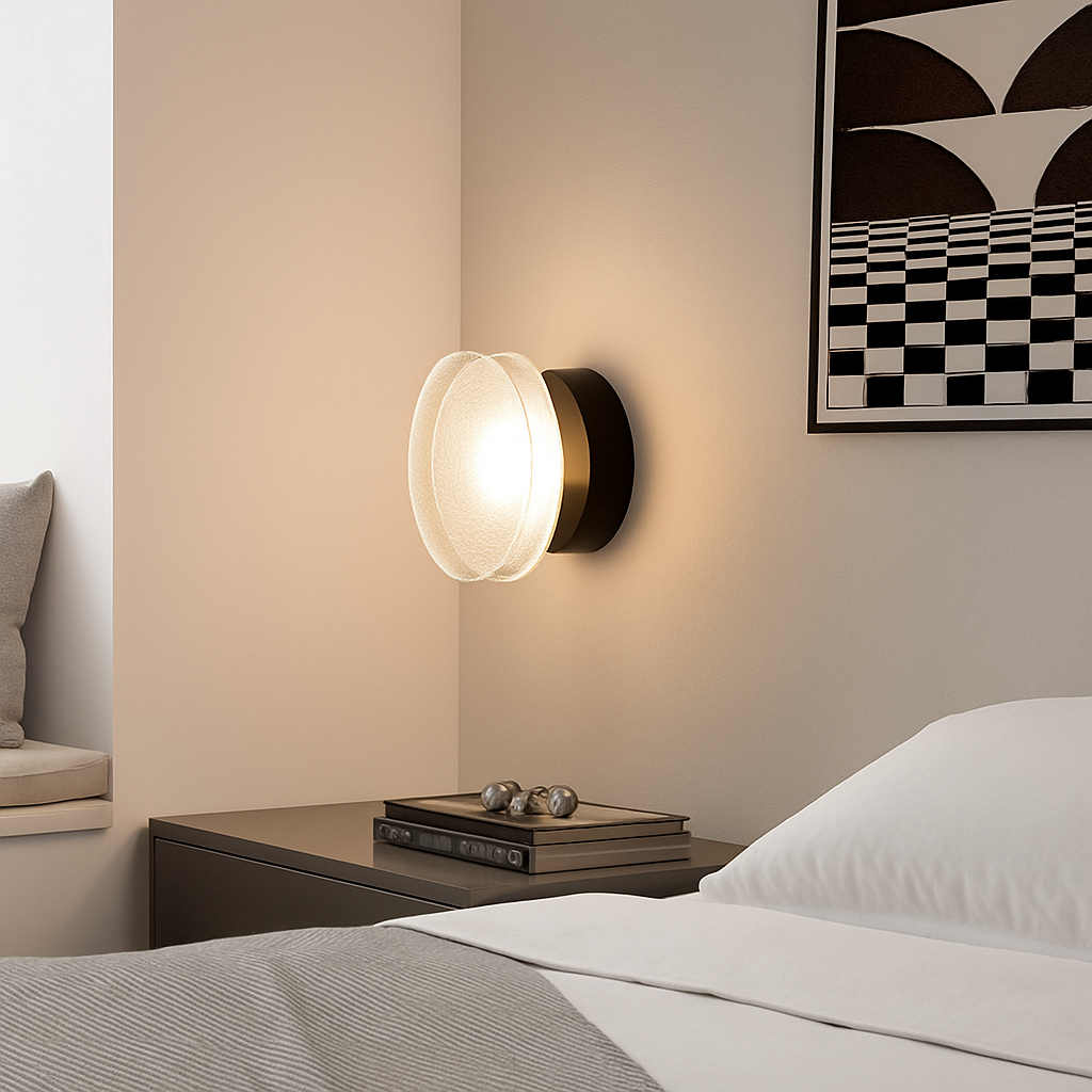 Velisyn | Moderne rund LED væglampe med matteret glas
