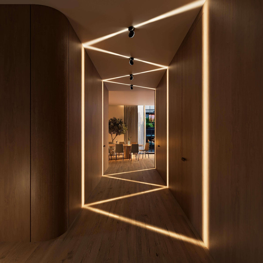 Justerbar minimalistisk mat finish loftlampearmatur indendørs spotlight