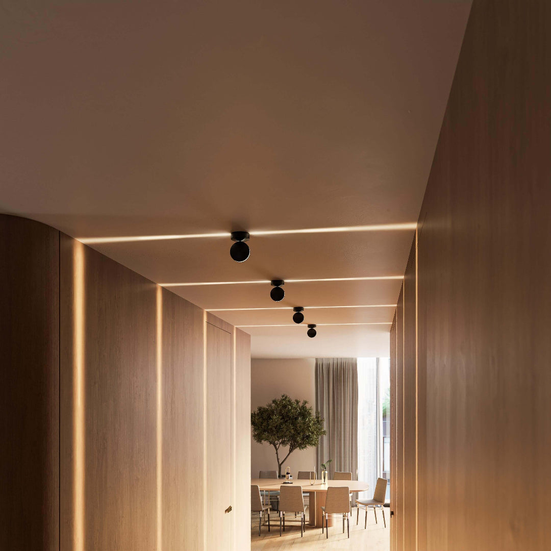 Justerbar minimalistisk mat finish loftlampearmatur indendørs spotlight