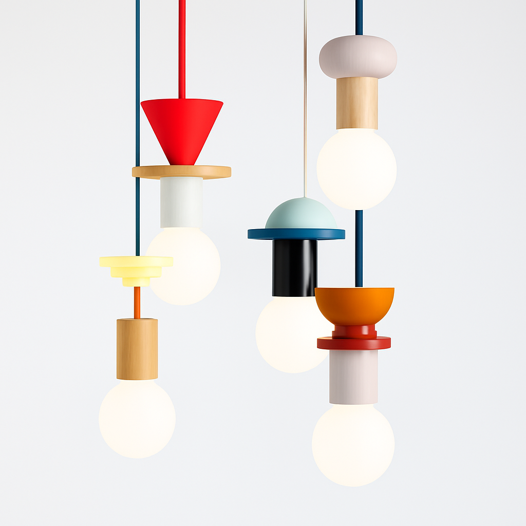 Venrione | Nordisk minimalistisk træ metal pendel loftlampe armatur