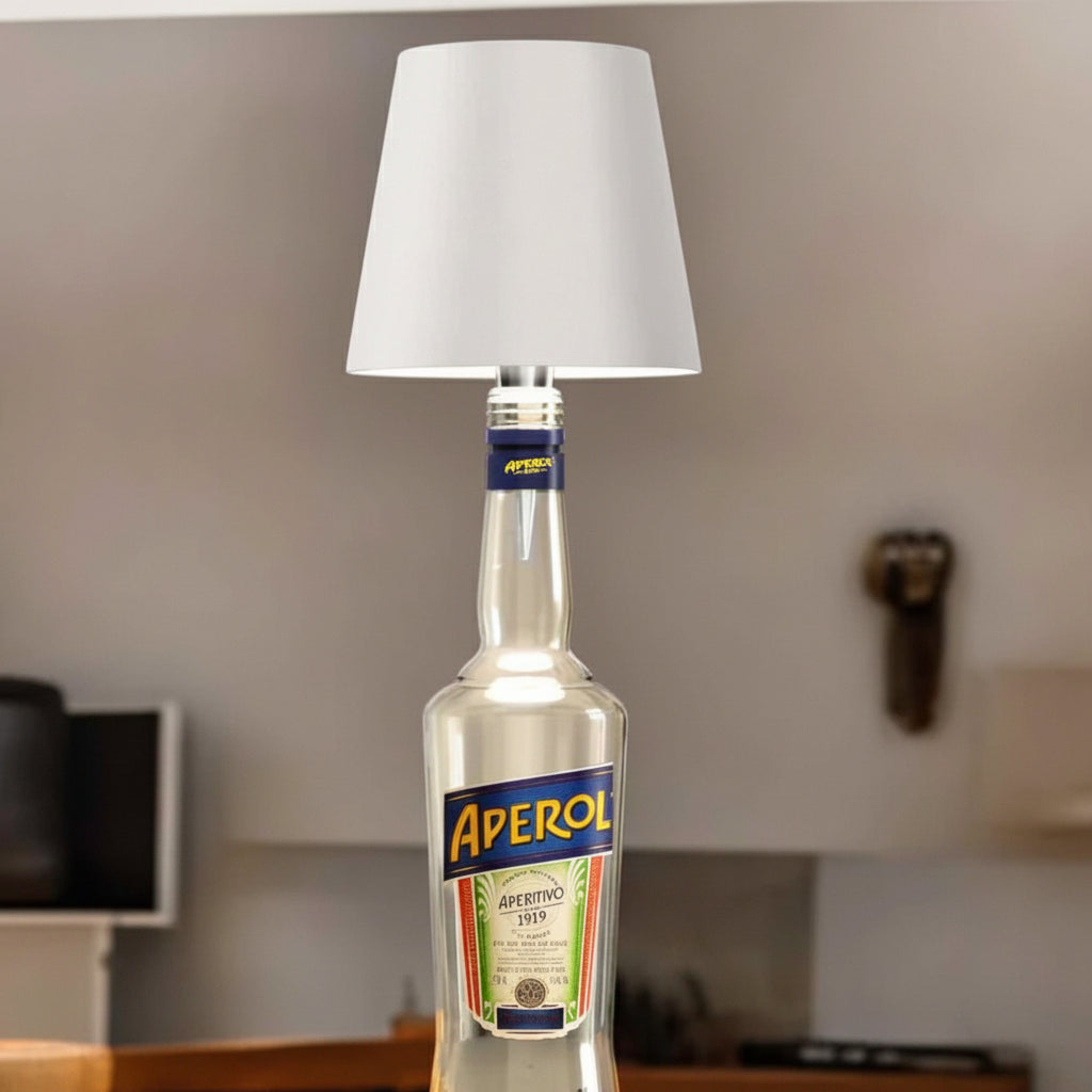 Trådløs flaskehætte genopladelig justerbar stemningsbordlampe