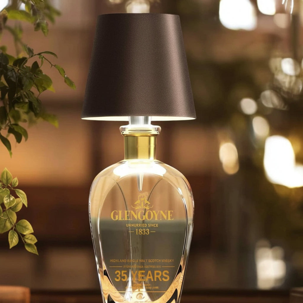 Trådløs flaskehætte genopladelig justerbar stemningsbordlampe