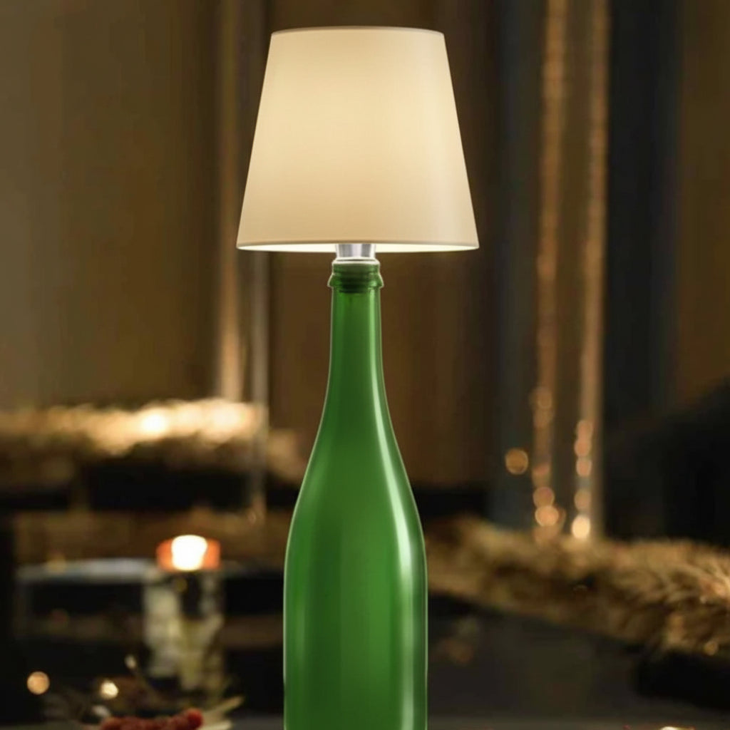 Trådløs flaskehætte genopladelig justerbar stemningsbordlampe
