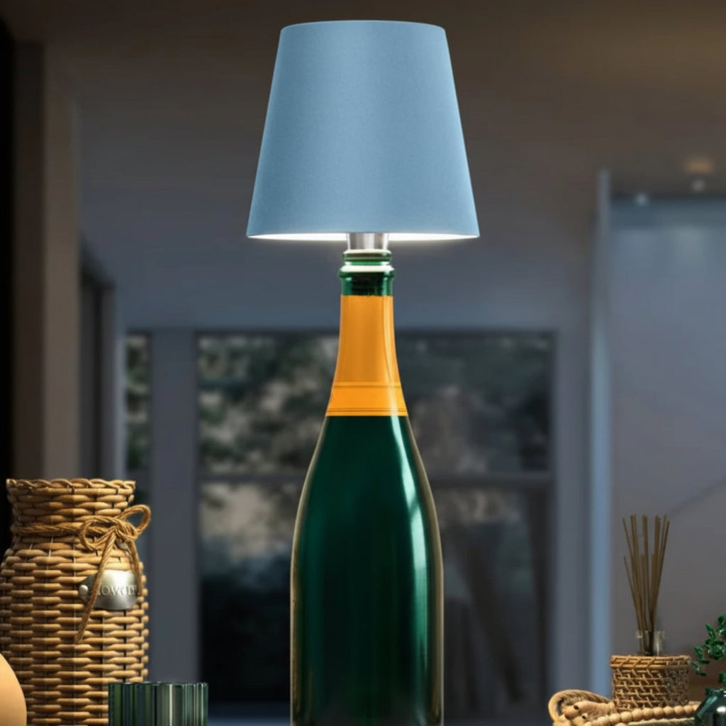 Trådløs flaskehætte genopladelig justerbar stemningsbordlampe