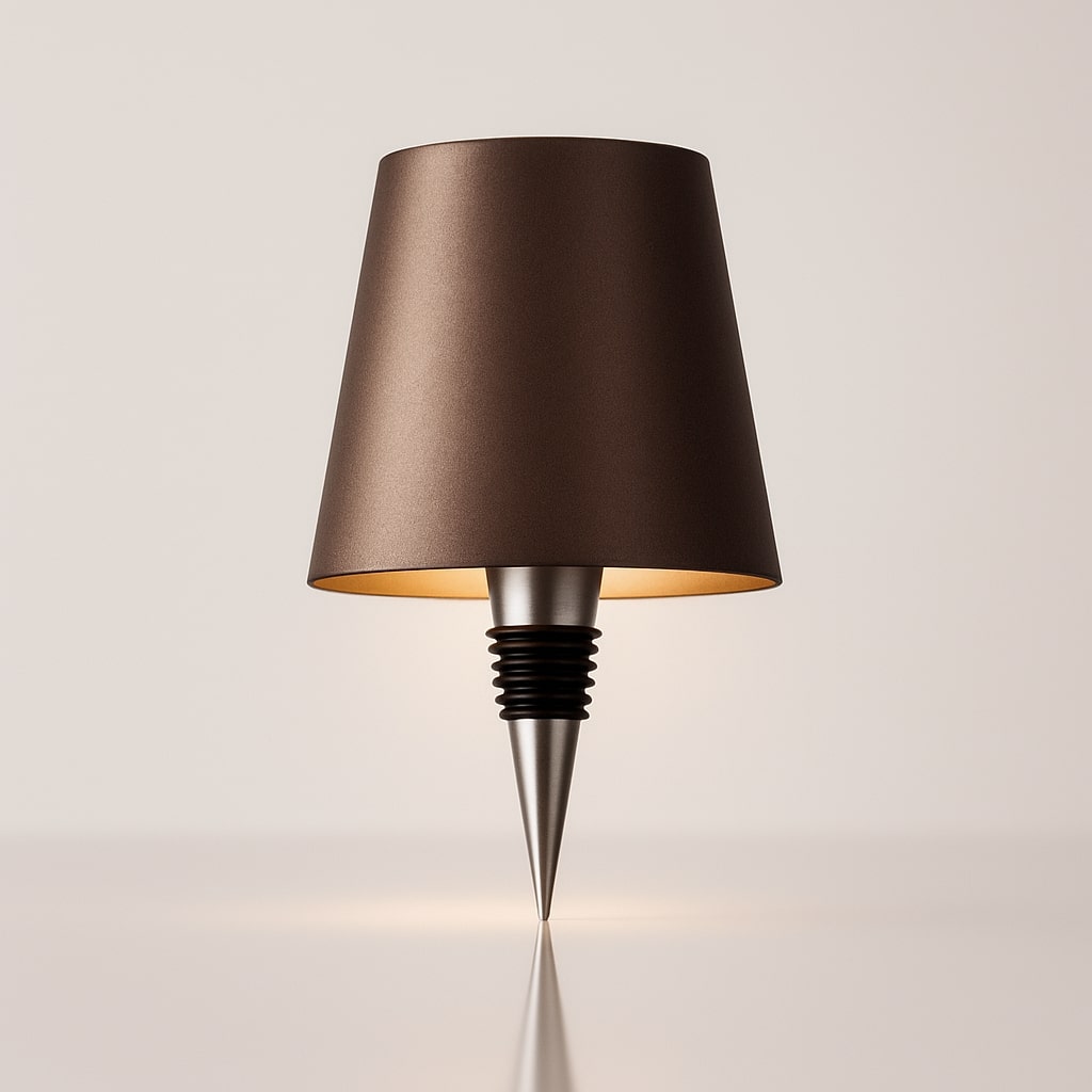 Trådløs flaskehætte genopladelig justerbar stemningsbordlampe