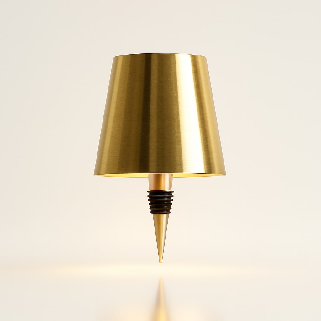 Trådløs flaskehætte genopladelig justerbar stemningsbordlampe