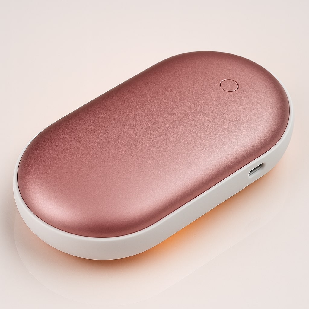 Kompakt genopladelig dobbeltfunktion elektrisk håndvarmer powerbank oplader