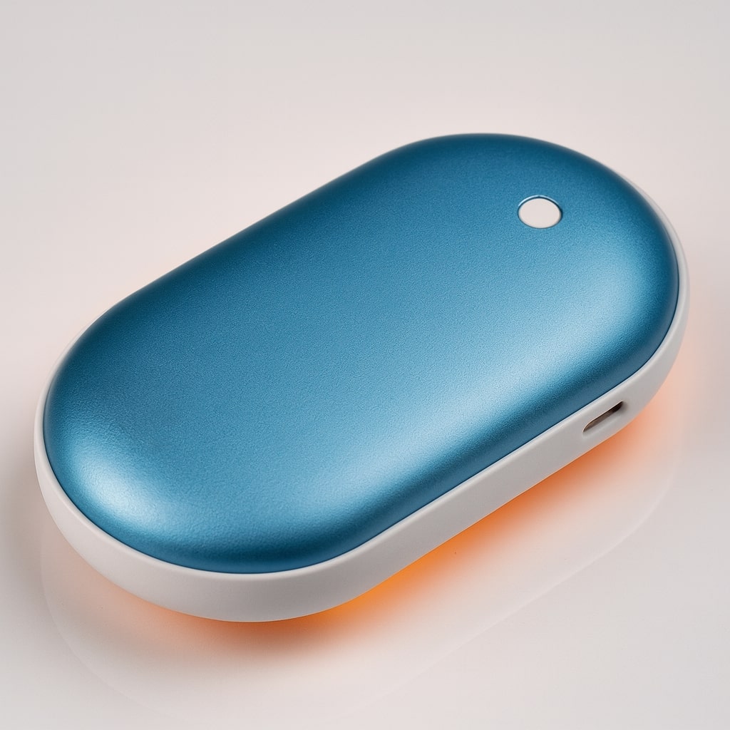 Kompakt genopladelig dobbeltfunktion elektrisk håndvarmer powerbank oplader