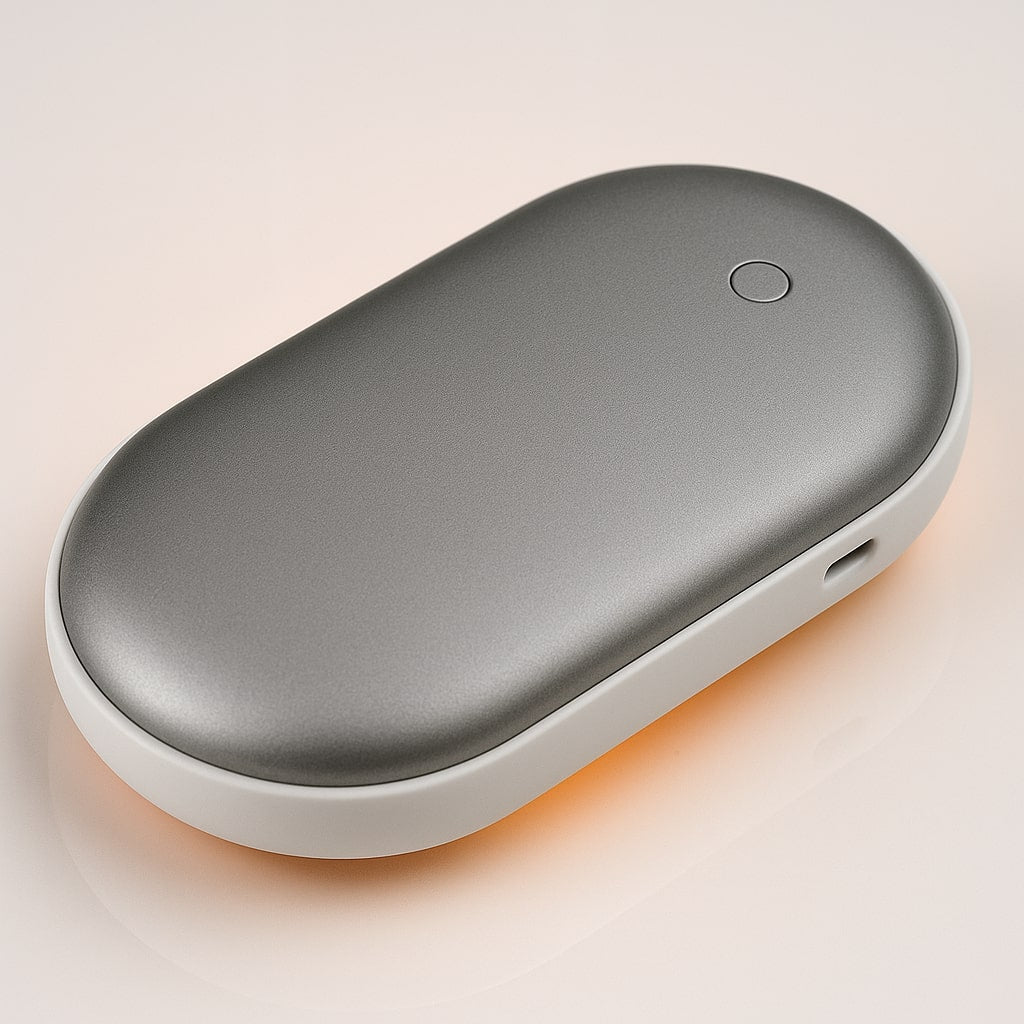 Kompakt genopladelig dobbeltfunktion elektrisk håndvarmer powerbank oplader