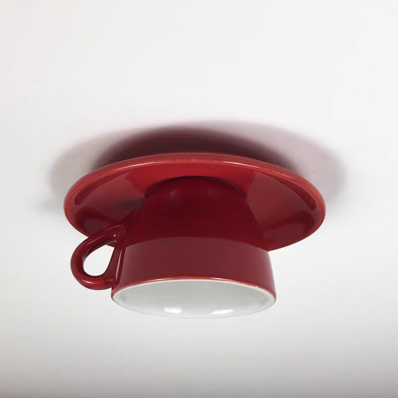 Valentina | Moderne keramisk kaffekop indbygget loftslampe