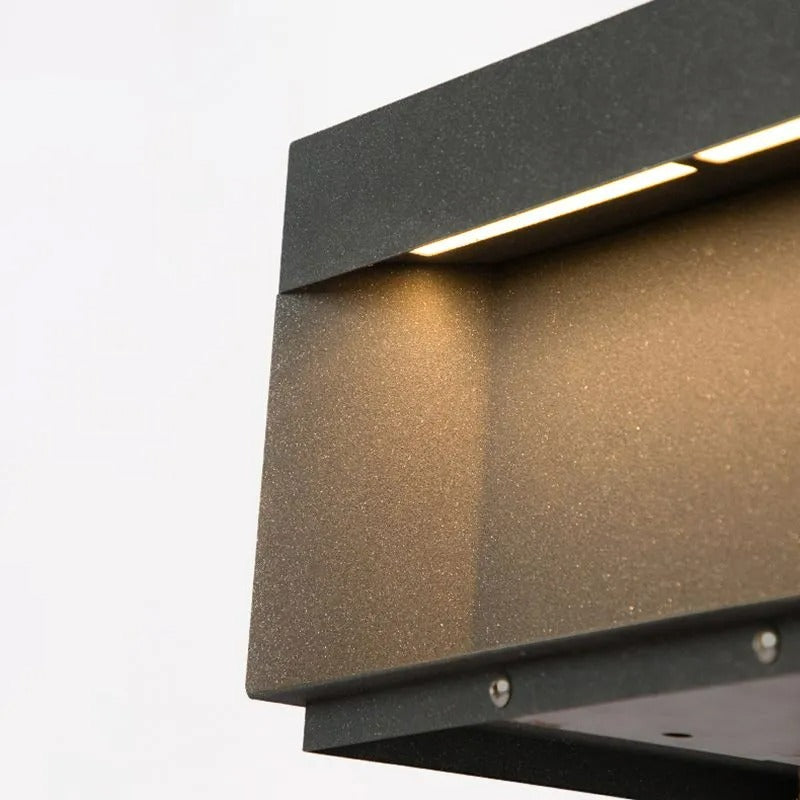 Vylno | Minimalistisk geometrisk søjle solcelledrevet udendørslampe