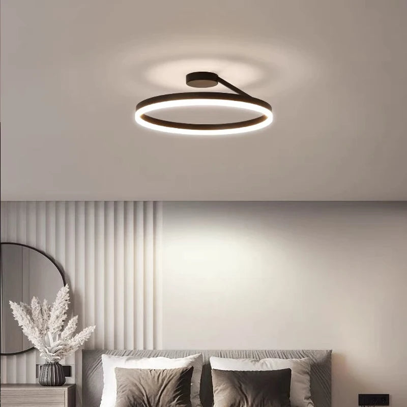 Aeris | Nordisk cirkulær metal flush mount loftslampe