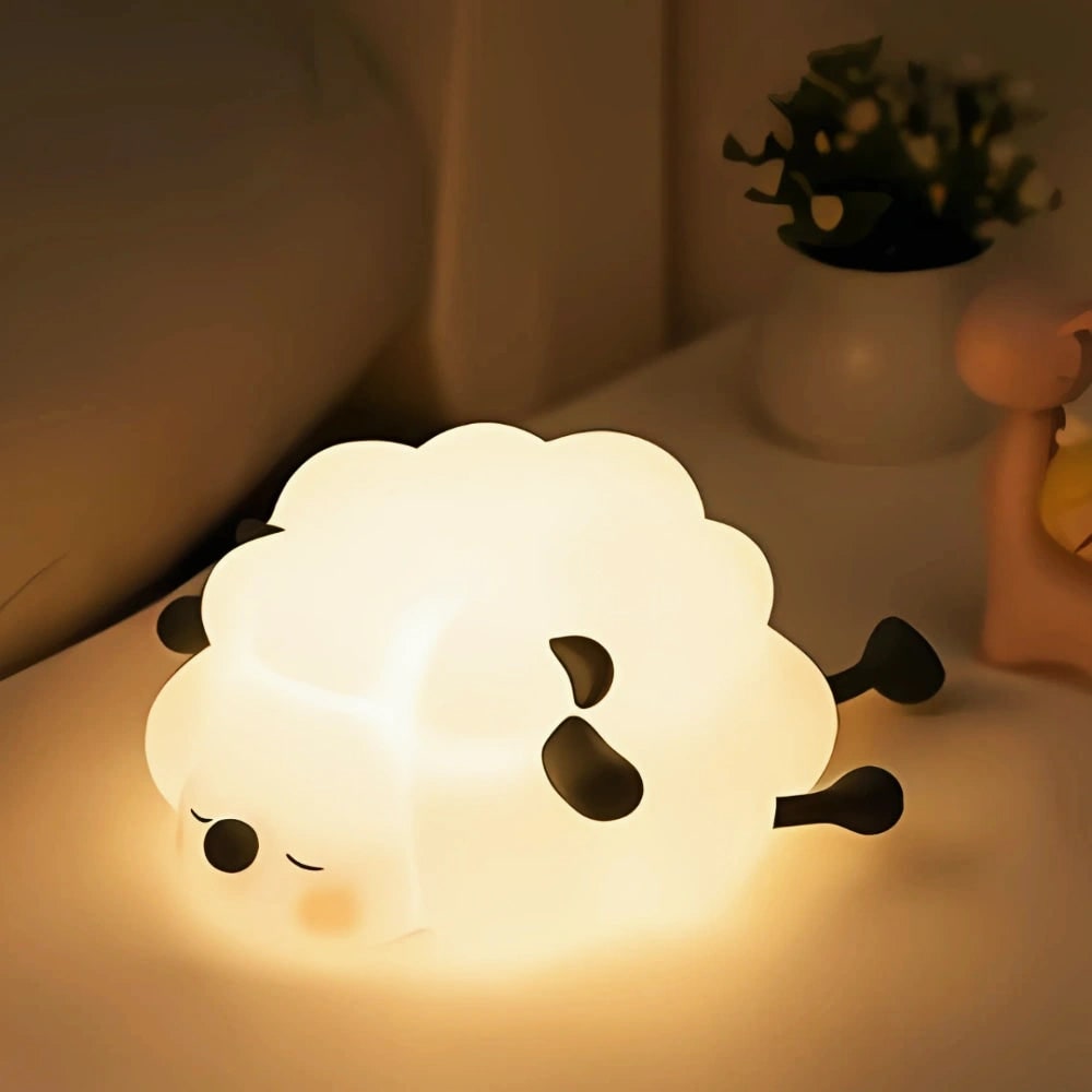 Sød bærbar dyreform dæmpbar børnenatlampe bordlampe
